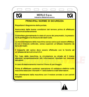 FOLLETTO CON NORMAS SEGURIDAD