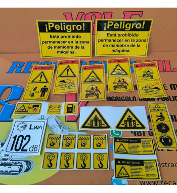 KIT PEGATINAS TEREX BENFORD PT9000