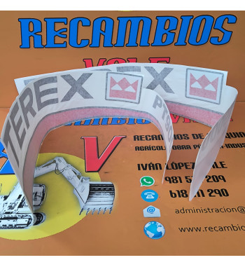 KIT PEGATINAS TEREX BENFORD PT9000