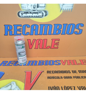 Pintura spray amarillo Komatsu 400ml maquinaria construcción