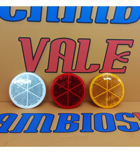 REFLECTANTE AUTOADHESIVO 80MM TRES COLORES