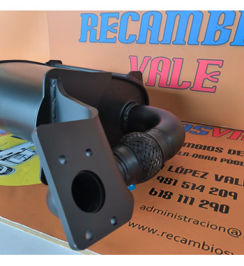 Silencioso escape JCB 128H7629 recambio sistema escape