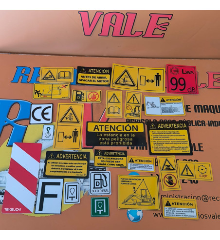 Kit pegatinas Takeuchi TB290-2 adhesivos restauración