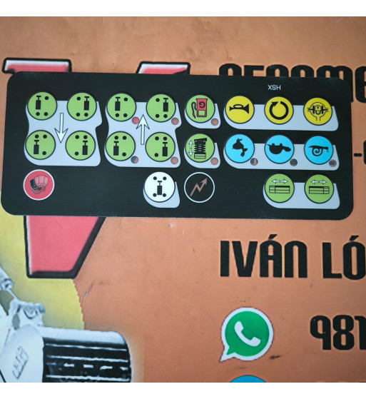 Adhesivo visor iconos Haulotte panel control