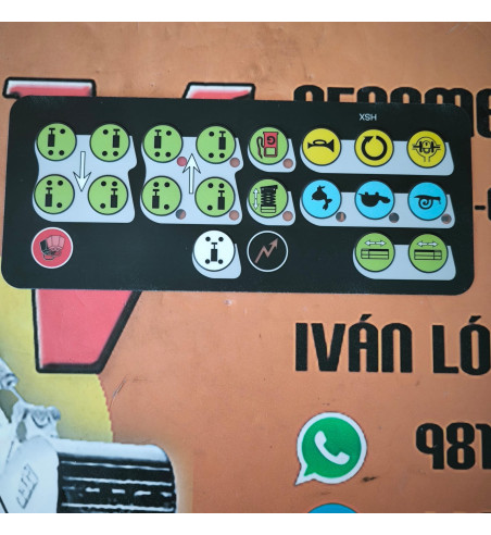 Adhesivo visor iconos Haulotte panel control