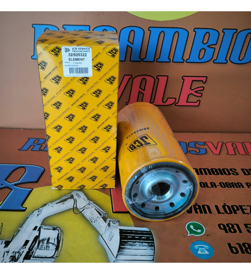 FILTRO GASOIL ORIGINAL JCB - Ref. 32007138