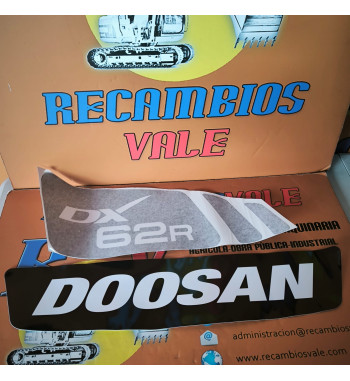 JUEGO PEGATINAS DOOSAN DX62R - Ref. DOODX62R