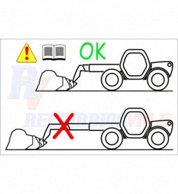 DECAL - BUCKET WARNING LOADING