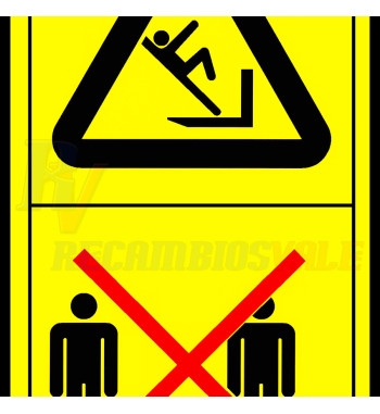 DECAL - DO NOT STAND FORK